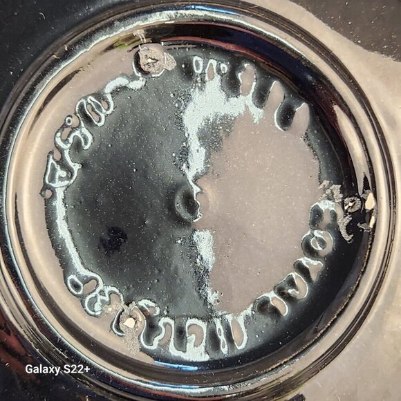 Royal Haeger Black Drip Ceramic Pitcher With Abstract Green Glaze Design - Picture 9 of 10